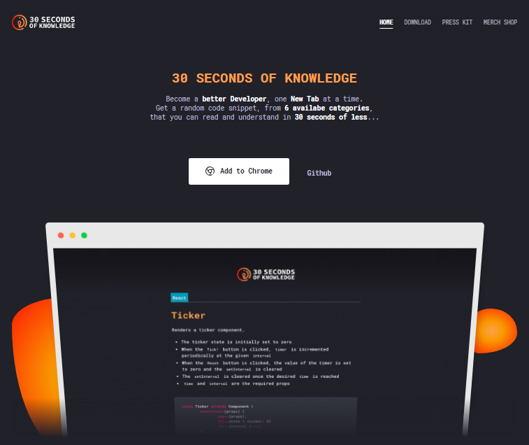 30 Seconds of Knowledge