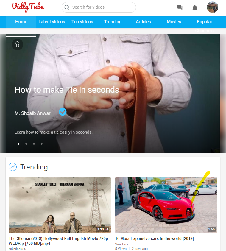 VidlyTube - Video Sharing for everyone