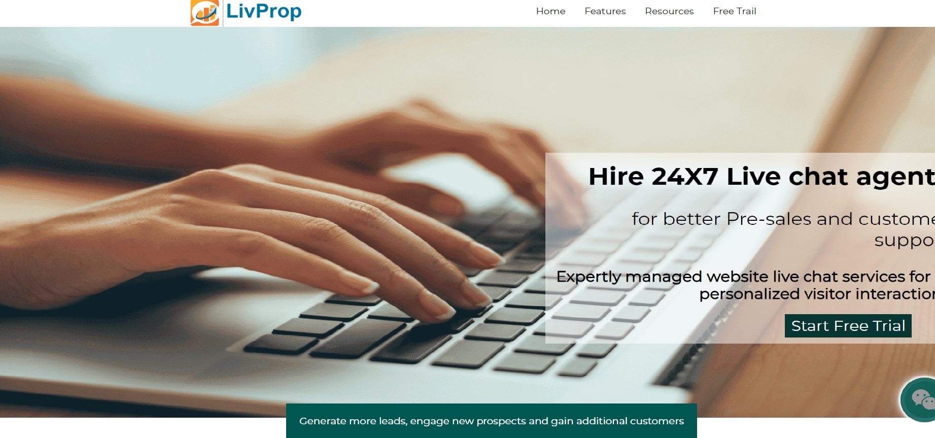 Livprop Live chat agents