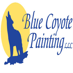 Blue Coyote Painting
