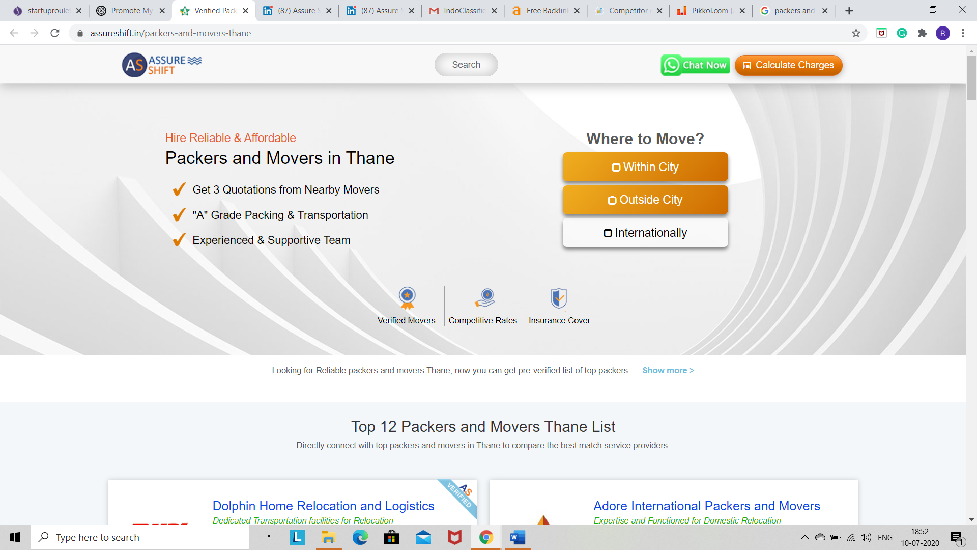 Reliable Packers in Thane