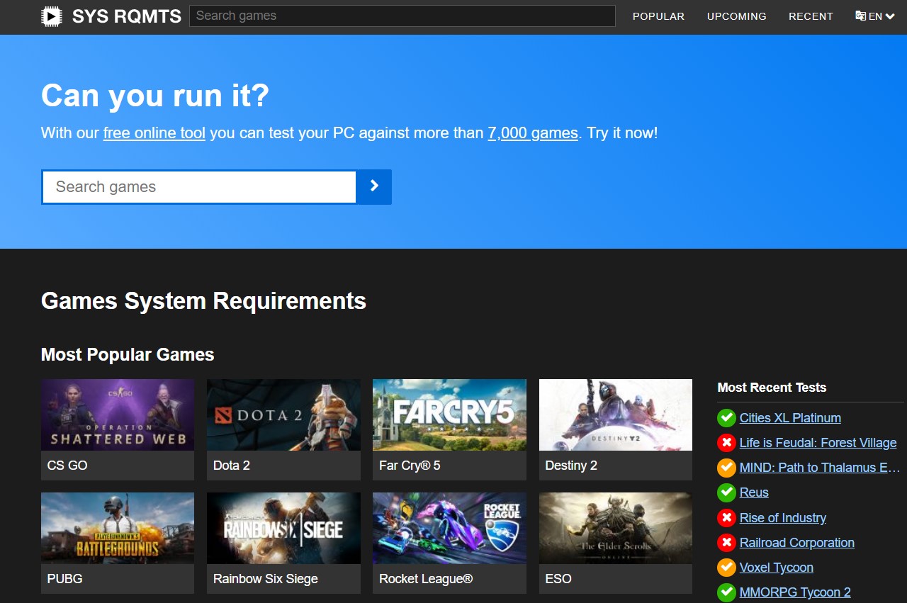 System Requirements