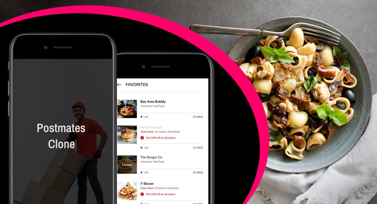 Postmates clone app development
