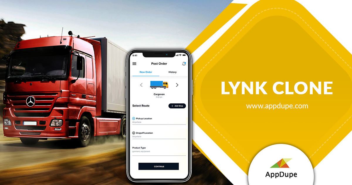 The on-demand logistics app ensures timely and safe delivery of products